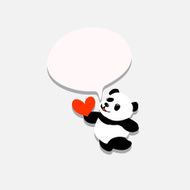 Panda With Heart N2