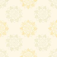 Seamless pattern with hand-drawn abstract flowers N12