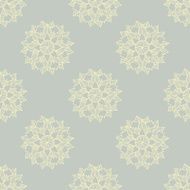Seamless pattern with hand-drawn abstract flowers N14