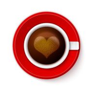 Cup of coffee with heart N3