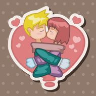 Valentine's day couple theme elements N40