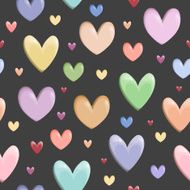 Valentine heart pattern vector N2