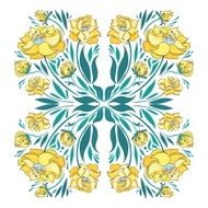 Floral Vector Vignette N2