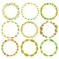 set of beautiful floral wreathes perfect for spring designs