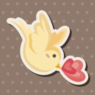 wedding bird theme elements N3