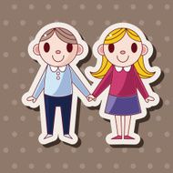 Valentine's day couple theme elements N52