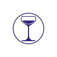 Classic champagne glass alcohol beverage theme vector