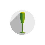 HoReCa graphic element sophisticated vector champagne glass