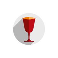 HoReCa graphic element sophisticated vector champagne glass N2