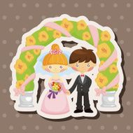 wedding couple theme elements N17