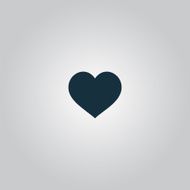 Flat heart icon N2
