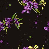 Iris watercolor can be used as greeting card N11