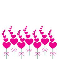 Card pink heart