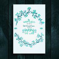 Watercolor card template