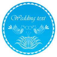 Vector wedding card or invitation