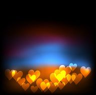 Bokeh hearts