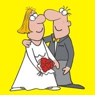 Bride and groom N34