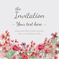 Flower Invitation card N48