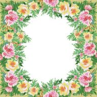 Floral colorful spring flowers pattern on white background