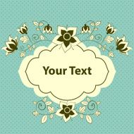 vintage labels with flower Vector