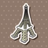 Eiffel Tower theme elements vector eps N5