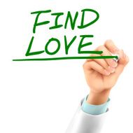 doctor writing find love words