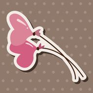 Valentine's Day balloons flat icon elements background eps10 N4