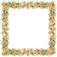 Floral colorful mallow flowers pattern on white background