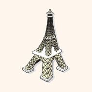 Eiffel Tower theme elements vector eps N8