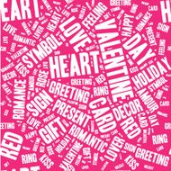 Valentines day modern lettering background N8