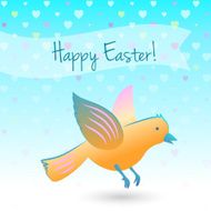 Easter bird illustration
