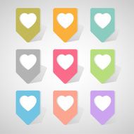 Heart icon great for any use Vector EPS10 N5