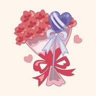 flower bouquet theme elements N16