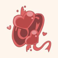 Valentine's Day love heart theme elements N20