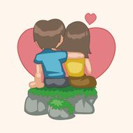 Valentine's day couple theme elements N57