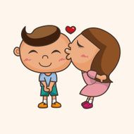 Valentine's day couple theme elements N59