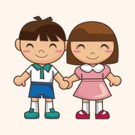 Valentine's day couple theme elements N61