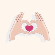 Valentine's Day love heart theme elements N23