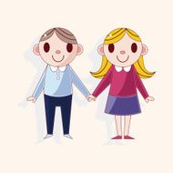 Valentine's day couple theme elements N65