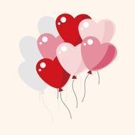 Valentine's Day balloons theme elements N8