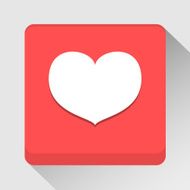 Heart icon great for any use Vector EPS10 N6