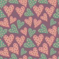Seamless pattern with hearts N82
