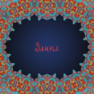 Arabian style frame for text