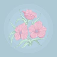 Bouquet with pink flowers