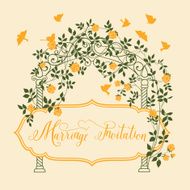 Marriage invitation card N9