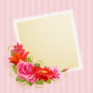 flowers and place for text N6