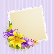 flowers and place for text N7