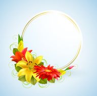 flowers and place for text N8