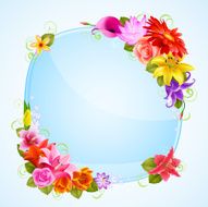Greeting card with flowers N11
