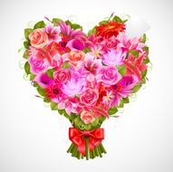 heart shaped posy N2